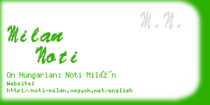 milan noti business card